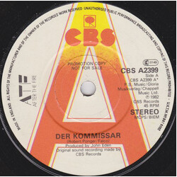 After The Fire Der Kommissar USED VINYL 7INCH 45 RPM SINGLE STEREO PROMO