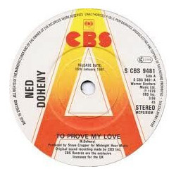 Ned Doheny To Prove My Love USED VINYL 7INCH 45 RPM PROMO