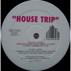 DJ Paul One / Dave Scott House Trip USED VINYL 12INCH 45 RPM 33 S RPM