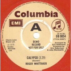 Roger Whittaker Calypso USED VINYL 7INCH 45 RPM SINGLE PROMO