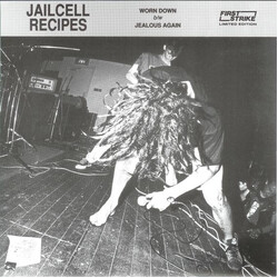 Jailcell Recipes Worn Down b/w Jealous Again USED VINYL 7INCH SINGLE 45 RPM NUMBERED LIMITED EDITION