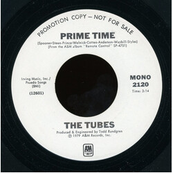 The Tubes Prime Time USED VINYL 7INCH 45 RPM SINGLE STEREO MONO PROMO