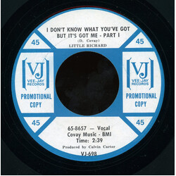 Little Richard I Don't Know What You've Got But It's Got Me USED VINYL 7INCH 45 RPM PROMO