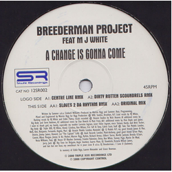 Breederman Project A Change Is Gonna Come Vinyl 12" USED