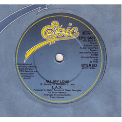 L.A.X. All My Love USED VINYL 7INCH 45 RPM SINGLE