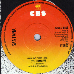 Santana Oye Como Va / Black Magic Woman USED VINYL 7INCH SINGLE