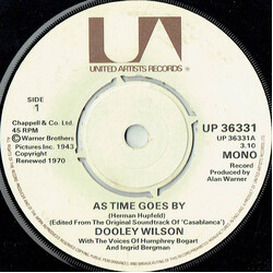Dooley Wilson / Humphrey Bogart / Ingrid Bergman / Dick Powell (2) As Time Goes By / I'll String Along With You Vinyl 7" USED