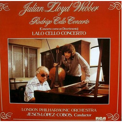 Julian Lloyd Webber / London Philharmonic Orchestra / Jesús López-Cobos Rodrigo Cello Concerto / Lalo Cello Concerto Vinyl LP USED