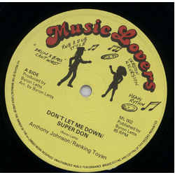 Anthony Johnson / Toyan Don't Let Me Down / Super Don Vinyl 12" USED
