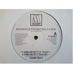 Yours Truly Come And Get It USED VINYL 12INCH 45 RPM PROMO