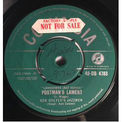 Ken Colyer's Jazzmen Postman's Lament Vinyl 7" USED
