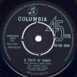Acker Bilk / The Leon Young String Chorale A Taste Of Honey USED VINYL 7INCH SINGLE 45 RPM