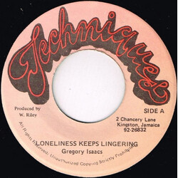 Gregory Isaacs Loneliness Keeps Lingering USED VINYL 7INCH 45 RPM SINGLE