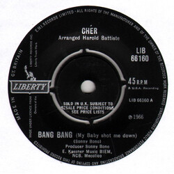 Cher Bang Bang (My Baby Shot Me Down) USED VINYL 7INCH 45 RPM SINGLE