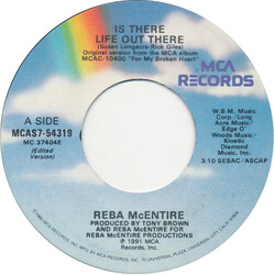 Reba McEntire Is There Life Out There USED VINYL 7INCH 45 RPM SINGLE