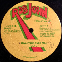 Lady G / Little Twitch Advantage Over Man / Blank Heart USED VINYL 12INCH 45 RPM