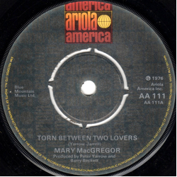 Mary MacGregor Torn Between Two Lovers Vinyl 7" USED