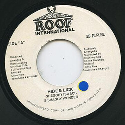 Gregory Isaacs / Shaggy Wonder Hide & Lick USED VINYL 7INCH 45 RPM