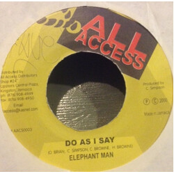 Elephant Man / Mexican / Sling Shot Do As I Say / Short Man, Tall Man USED VINYL 7INCH 45 RPM