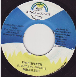 Merciless / Danny English Free Speech / One English USED VINYL 7INCH 45 RPM SINGLE