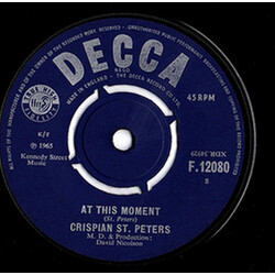 Crispian St. Peters At This Moment USED VINYL 7INCH 45 RPM SINGLE