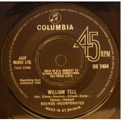 Sounds Incorporated William Tell USED VINYL 7INCH 45 RPM