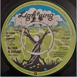 Althea & Donna / The Mighty Two Up Town Top Ranking / Calico Suit Vinyl 7" USED
