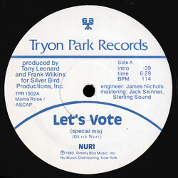 Erik Nuri Let's Vote USED VINYL 12INCH