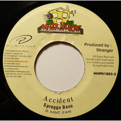 Spragga Benz Accident USED VINYL 7INCH 45 RPM REISSUE