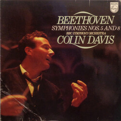Ludwig van Beethoven / Sir Colin Davis / BBC Symphony Orchestra Symphonies Nos. 5 And 8 Vinyl LP USED