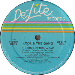 Kool & The Gang Cherish (Remix) / Fresh/Misled (Special Mix) USED VINYL 12INCH 33 S RPM STEREO