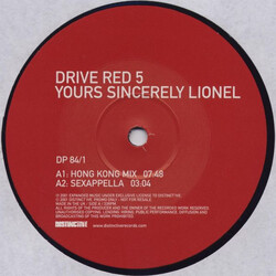 Drive Red 5 Yours Sincerely Lionel VINYL 12" USED