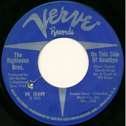 The Righteous Brothers On This Side Of Goodbye USED VINYL 7INCH SINGLE 45 RPM