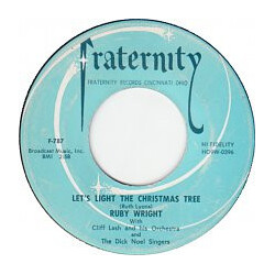 Ruby Wright (2) Let's Light The Christmas Tree / Merry, Merry Christmas USED VINYL 7INCH 45 RPM SINGLE