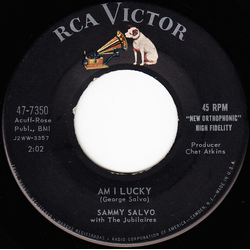 Sammy Salvo / The Jubilaires Here I Go Again / Am I Lucky Vinyl 7" USED