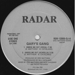 Gary's Gang Knock Me Out Vinyl 12" USED
