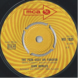 John Rowles The Pain Goes On Forever USED VINYL 7INCH 45 RPM