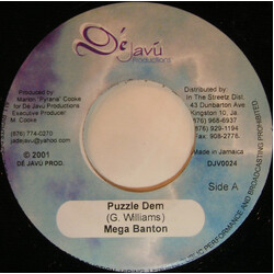 Mega Banton Puzzle Dem USED VINYL 7INCH 45 RPM