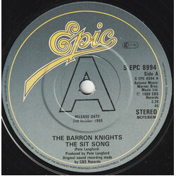 The Barron Knights The Sit Song USED VINYL 7INCH SINGLE 45 RPM PROMO