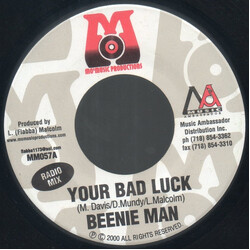 Beenie Man Your Bad Luck USED VINYL 7INCH 45 RPM