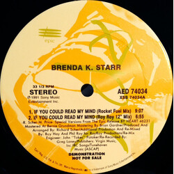 Brenda K. Starr If You Could Read My Mind USED VINYL 12INCH PROMO