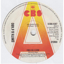 Smith & D'Abo Free As A Bird USED VINYL 7INCH 45 RPM PROMO