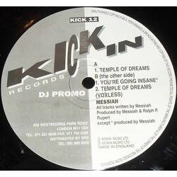 Messiah Temple Of Dreams USED VINYL 12INCH PROMO