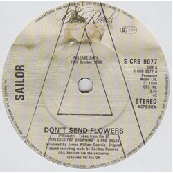 Sailor Don't Send Flowers USED VINYL 7INCH PROMO