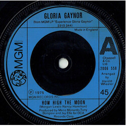Gloria Gaynor How High The Moon Vinyl 7" USED