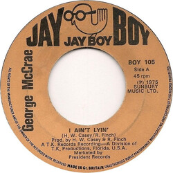 George McCrae I Ain't Lyin' Vinyl 7" USED
