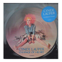Cyndi Lauper Change Of Heart USED VINYL 7INCH SINGLE PICTURE DISC