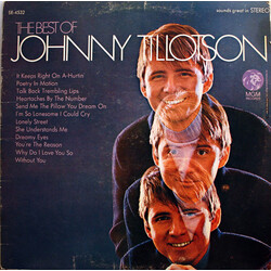 Johnny Tillotson The Best Of Johnny Tillotson Vinyl LP USED