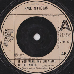 Paul Nicholas If You Were The Only Girl In The World USED VINYL 7INCH 45 RPM SINGLE