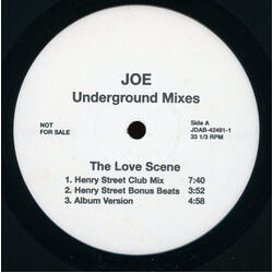 Joe The Love Scene (Underground Mixes) VINYL 12" USED